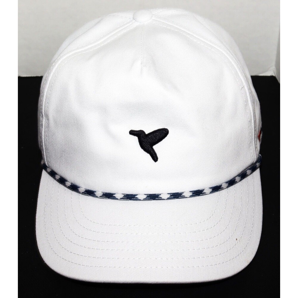 birddogs Men's White Navy Rope‎ Hat Snapback Baseball Cap White Adjustable